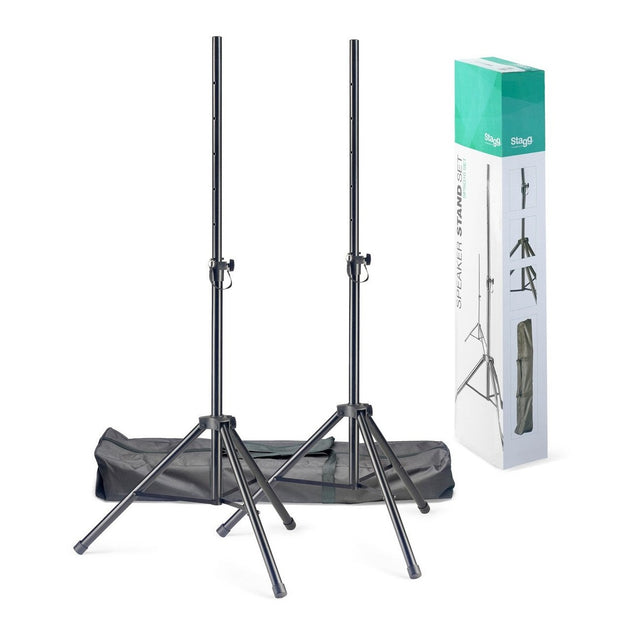 Stagg SPSQ10 Adjustable Speaker Stand Set With Carry Bag – Pair 1