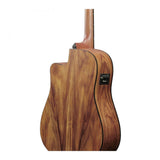 Ibanez V40WSCE Dreadnought Acoustic-Electric Guitar — White Siris, Open Pore Brown