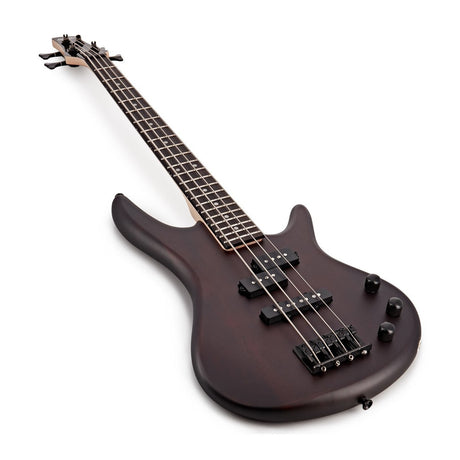 Ibanez GIO miKro GSRM20B Short-Scale Electric Bass Guitar — Walnut Finish 3