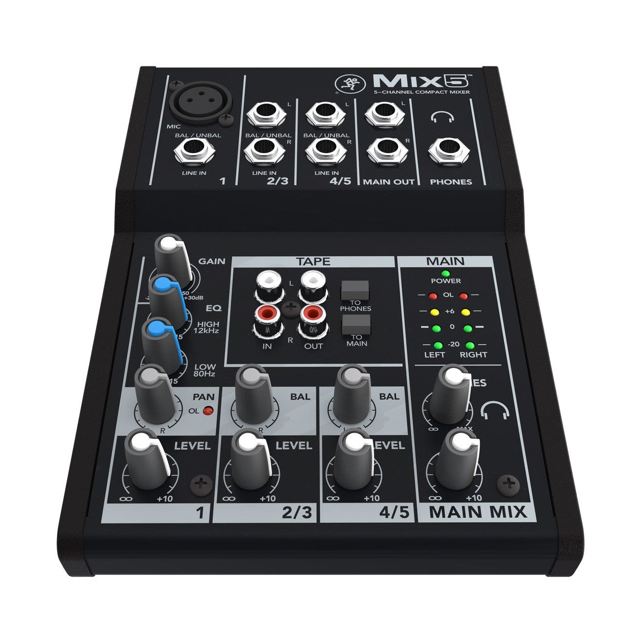 Mackie Mix5 5-Channel Compact Analogue Mixer 2
