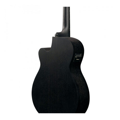 Ibanez VC44CE Grand Concert Acoustic-Electric Guitar — Weathered Black 6