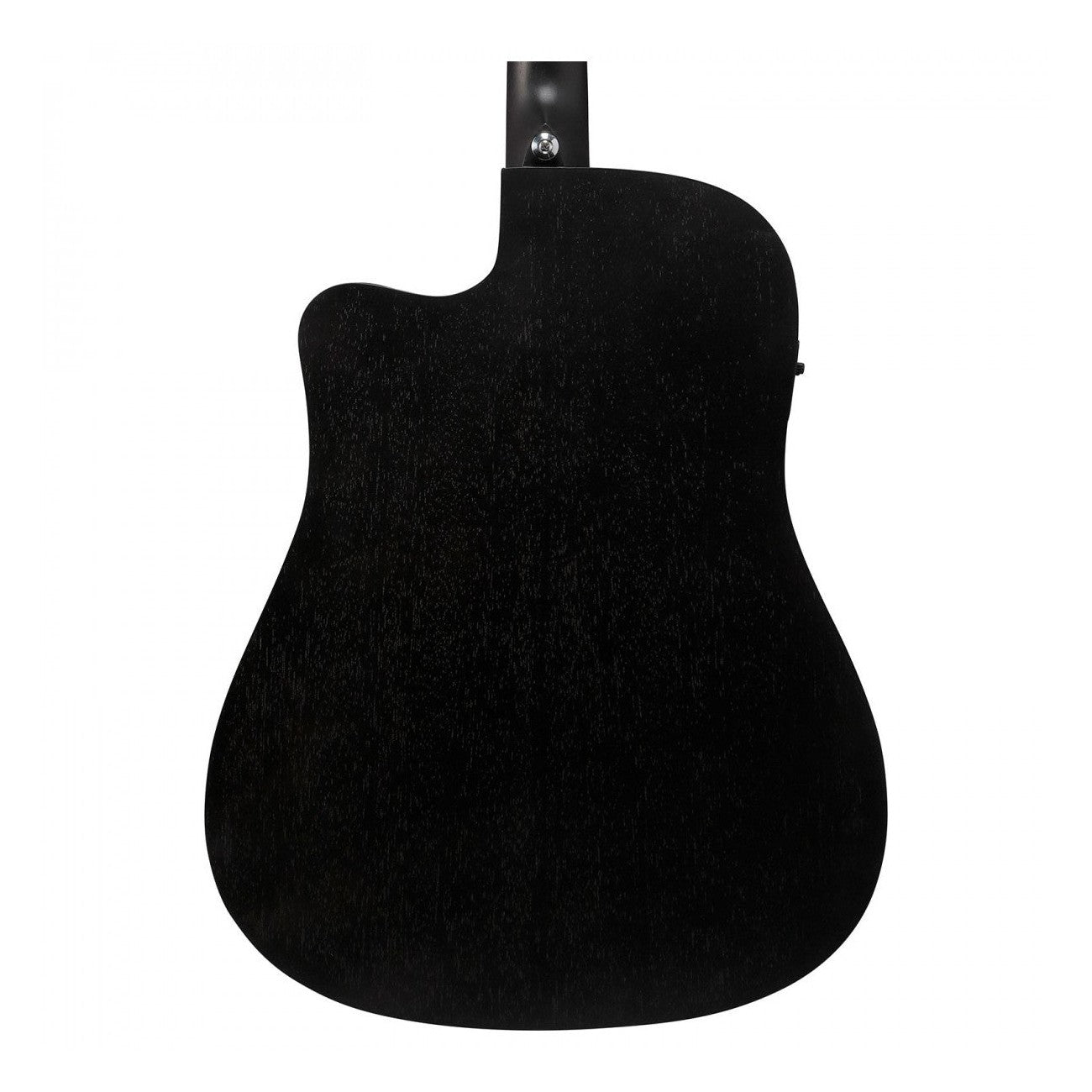 Ibanez V44CE Dreadnought Acoustic-Electric Guitar — Weathered Black, Open Pore