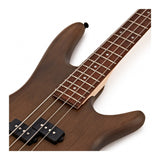 Ibanez GIO GSR200B Electric Bass Guitar — Walnut Flat 4