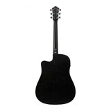 Ibanez V44CE Dreadnought Acoustic-Electric Guitar — Weathered Black, Open Pore