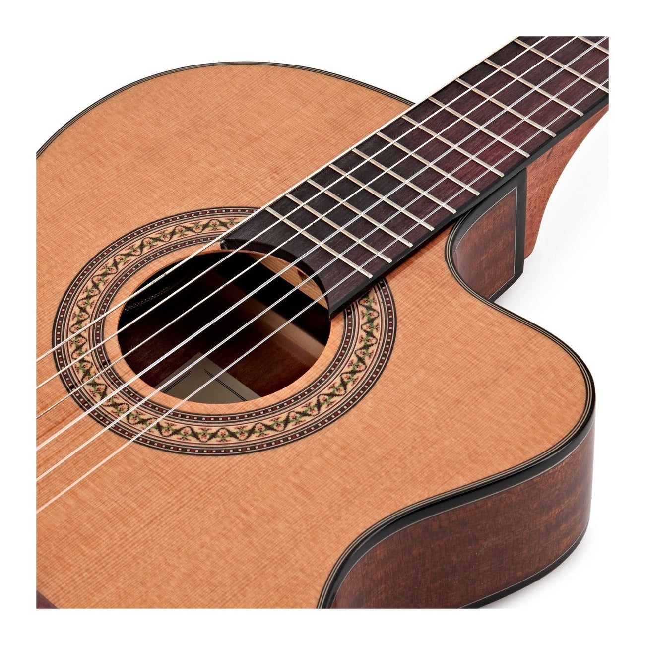 Ibanez GA5TCE Thinline Classical Acoustic-Electric Guitar — Amber