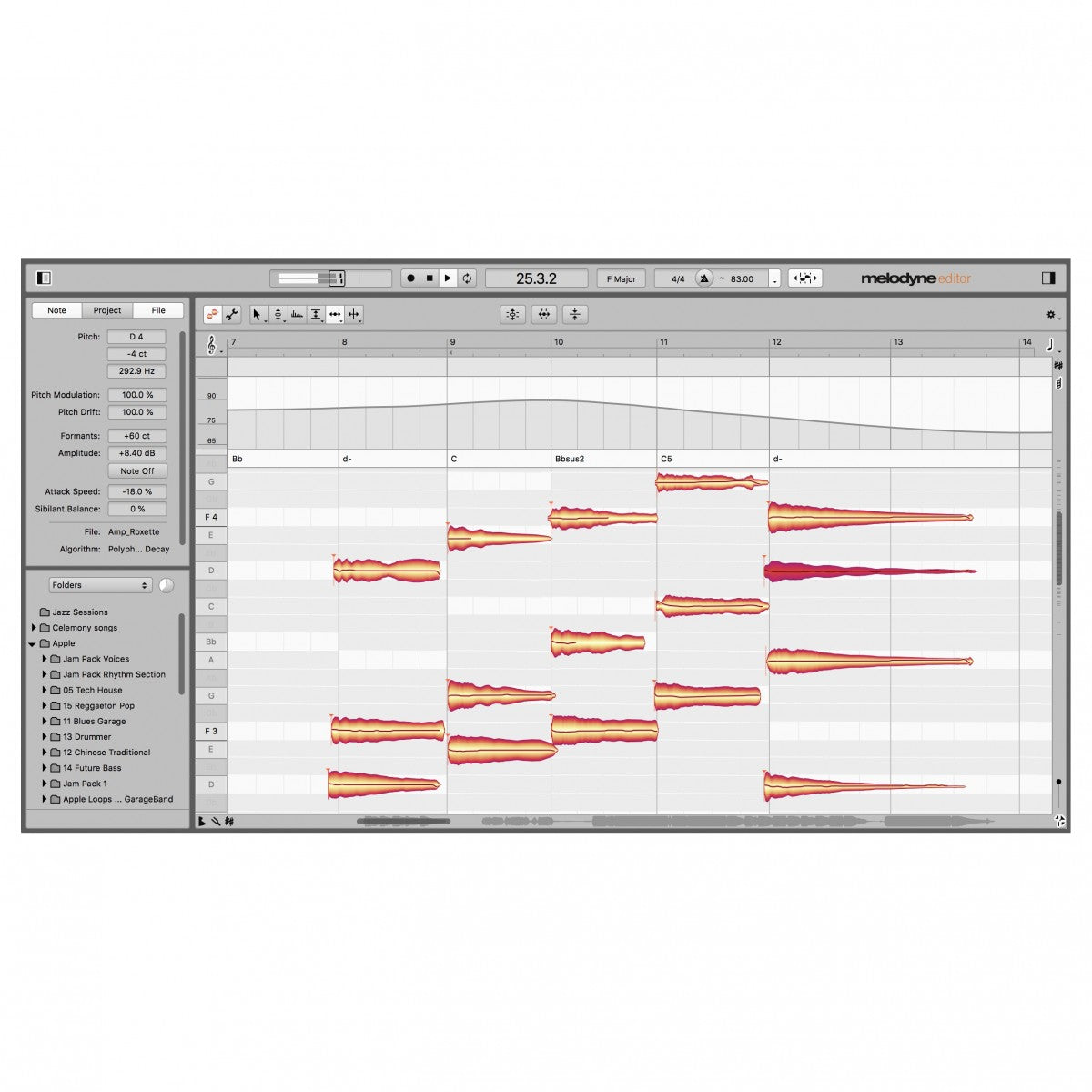 Celemony Melodyne 5 Editor Pitch And Timing Correction Plug-In (Download)