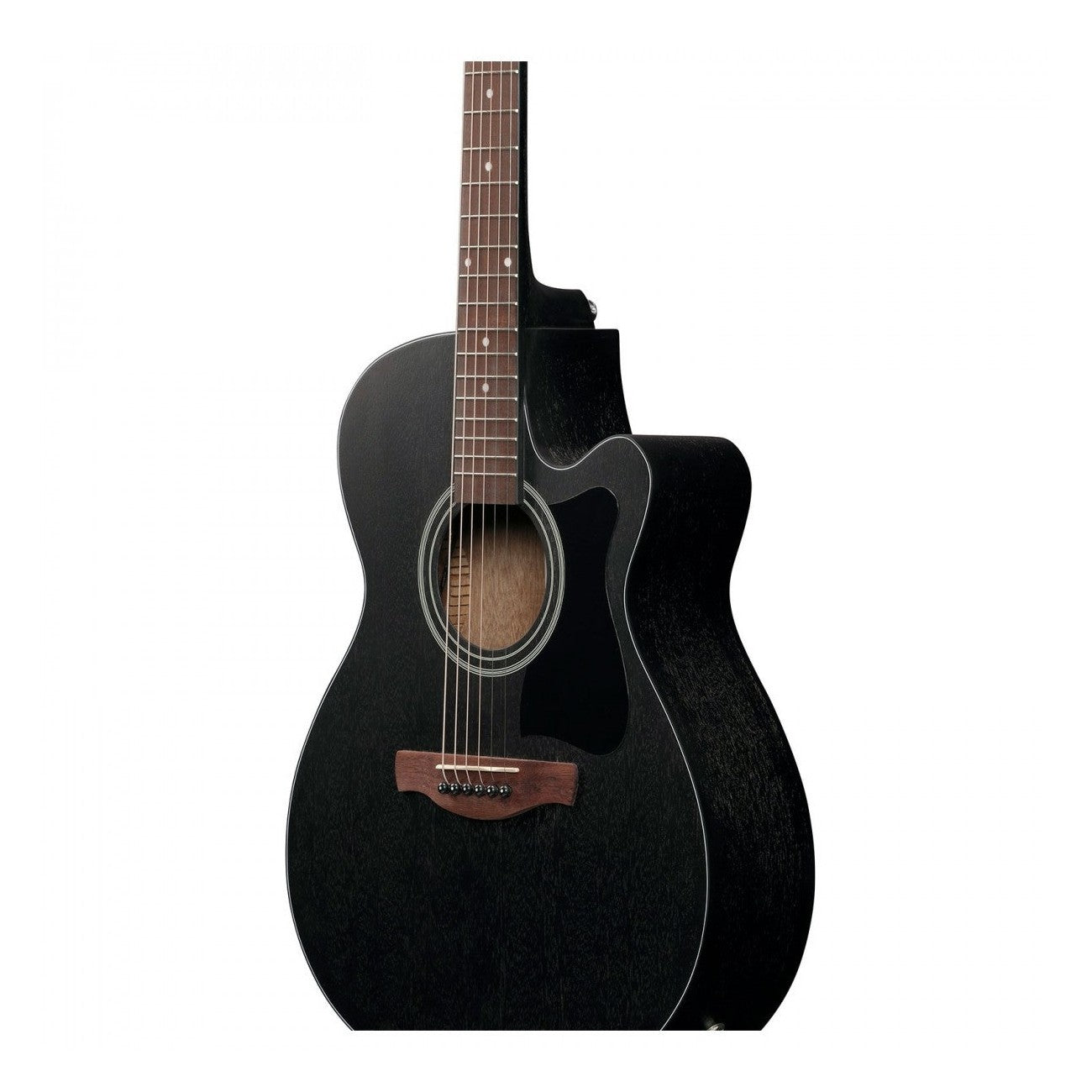 Ibanez VC44CE Grand Concert Acoustic-Electric Guitar — Weathered Black