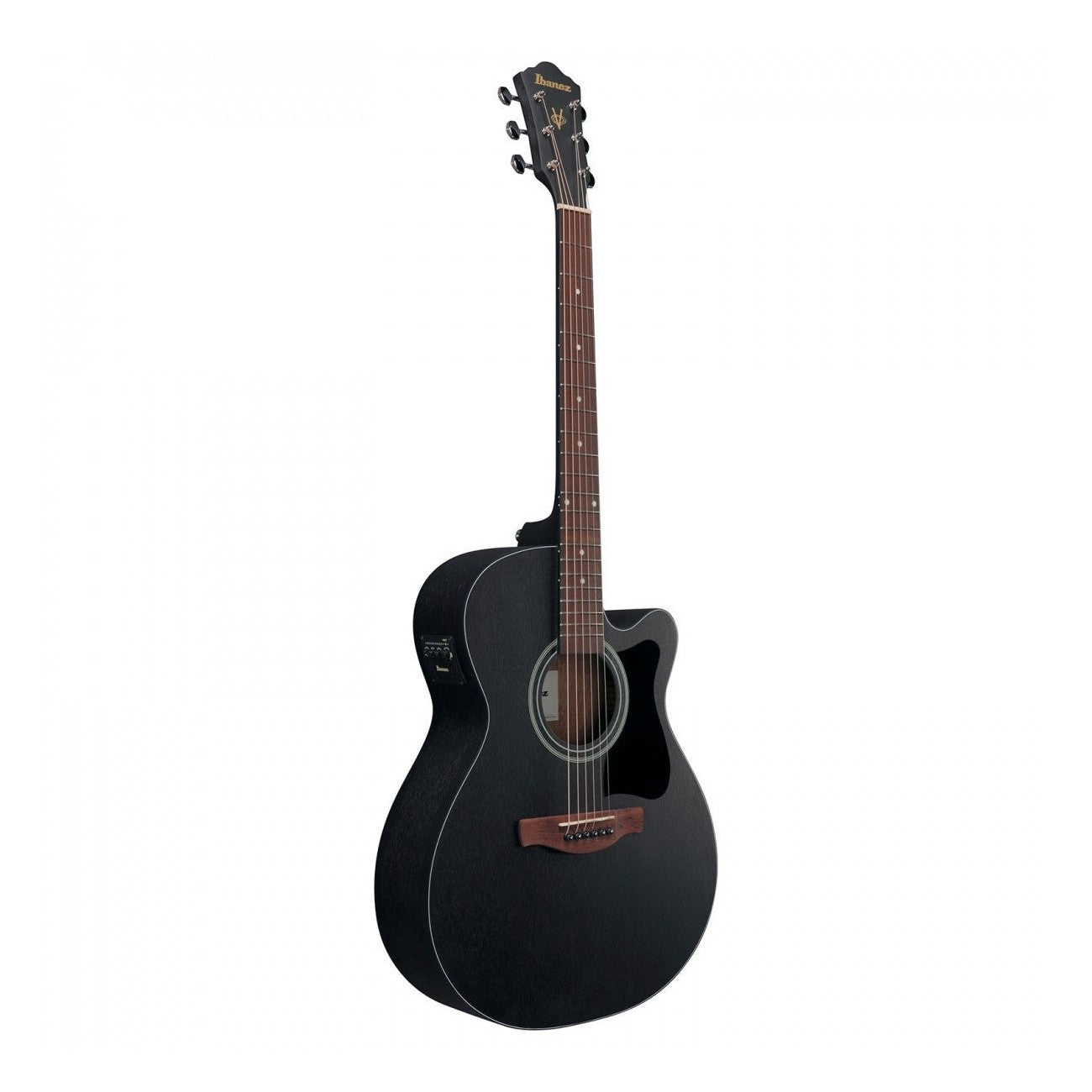Ibanez VC44CE Grand Concert Acoustic-Electric Guitar — Weathered Black