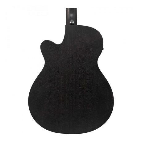 Ibanez VC44CE Grand Concert Acoustic-Electric Guitar — Weathered Black 5