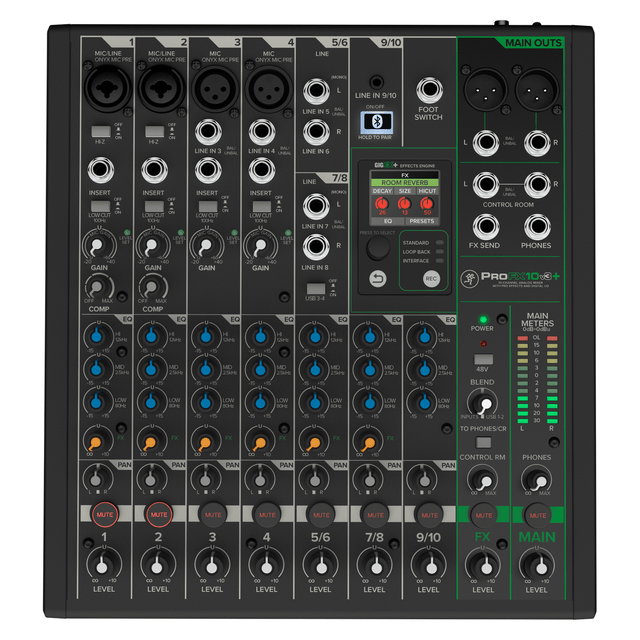 Mackie ProFX10v3 Plus - Compact Mixer with USB & FX 4