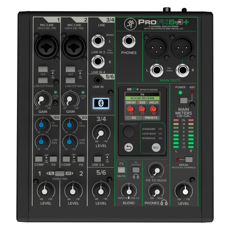 Mackie ProFX6v3 Plus - Compact Mixer with USB & FX 4