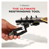 D'Addario Pro Winder - All-In-One Guitar Restringing Toolkit Black 5