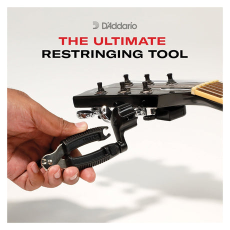 D'Addario Pro Winder - All-In-One Guitar Restringing Toolkit Black 5
