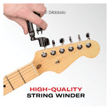 D'Addario Pro Winder - All-In-One Guitar Restringing Toolkit Black 4