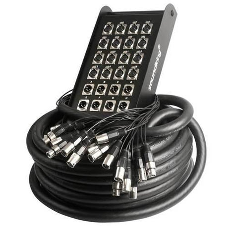 Pulse 32 Way 24 Send/8 Return XLR Multicore Stage Box 30m – PLS00321 1