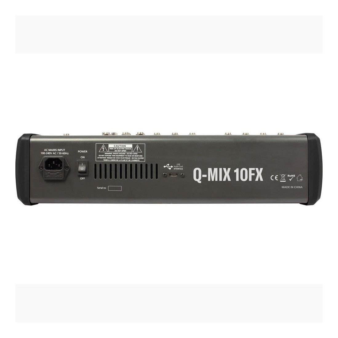 Q-Audio Q-MIX 10FX 10-Channel Mixer With 24 Digital Effects, USB Interface, Bluetooth And AUX Send — Mains-Powered Copy 4