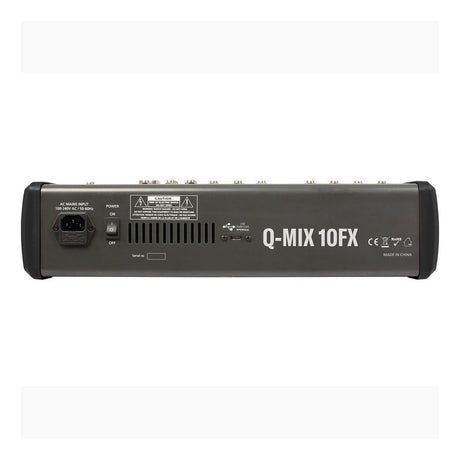 Q-Audio Q-MIX 10FX 10-Channel Mixer With 24 Digital Effects, USB Interface, Bluetooth And AUX Send — Mains-Powered Copy 4