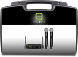 Q-Audio QWM-11 V2 UHF Dual Wireless Handheld System - Fixed Frequency