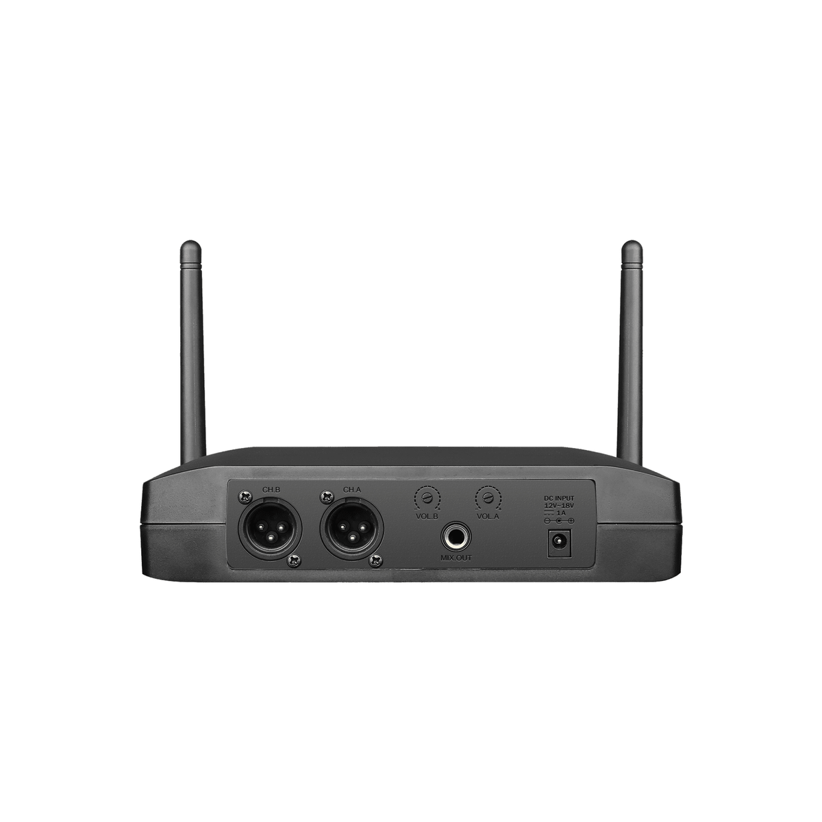 Q-Audio QWM-11 V2 UHF Dual Wireless Handheld System - Fixed Frequency 2