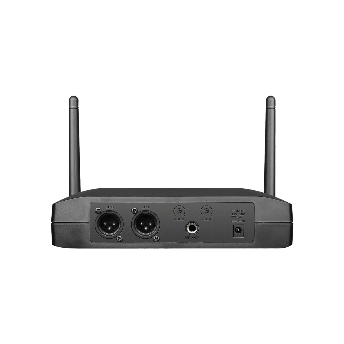 Q-Audio QWM-11 V2 UHF Dual Wireless Handheld System - Fixed Frequency