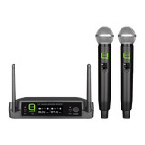 Q-Audio QWM-11 V2 UHF Dual Wireless Handheld System - Fixed Frequency