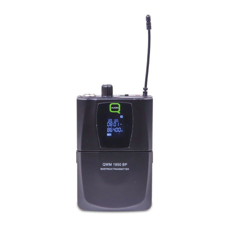 Q-Audio QWM 1950 HH+BP UHF Antenna Diversity Dual Wireless Handheld + Beltpack System 2