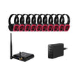Q Audio 10 Way Silent Disco Bundle With Bluetooth Transmitter & Charger 1