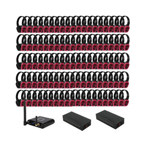 Q Audio 100 Way Silent Disco Bundle With Portable Transmitter & Charger 1