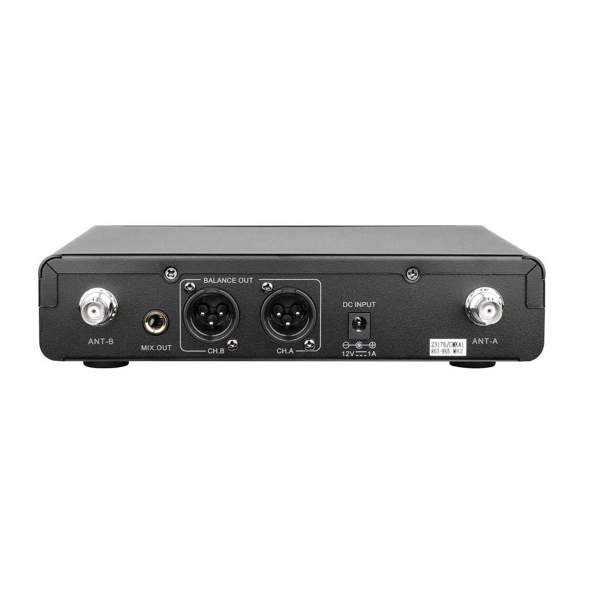 Q-Audio QWM 1960 V3 BP UHF True Diversity Dual Wireless Beltpack System 3