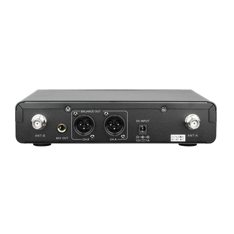 Q-Audio QWM 1960 V3 HH UHF True Diversity Dual Wireless Handheld System 3
