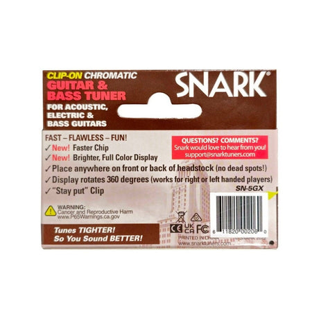 Snark SN5X Limited Edition - Clip-On Tuner for Guitar & Bass 4