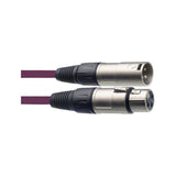Stagg SMC6-CPP - 6m XLR to XLR Balanced Microphone Cable Purple 2