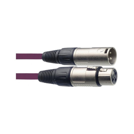 Stagg SMC6-CPP - 6m XLR to XLR Balanced Microphone Cable Purple 2