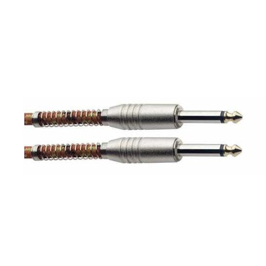Stagg S-Series Vintage Tweed Style Instrument Cable – Orange 6m 2