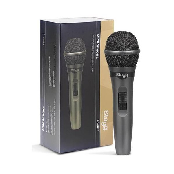 Stagg SDMP15 Cardioid Dynamic Microphone With On/Off Switch & 3.5m Cable 2