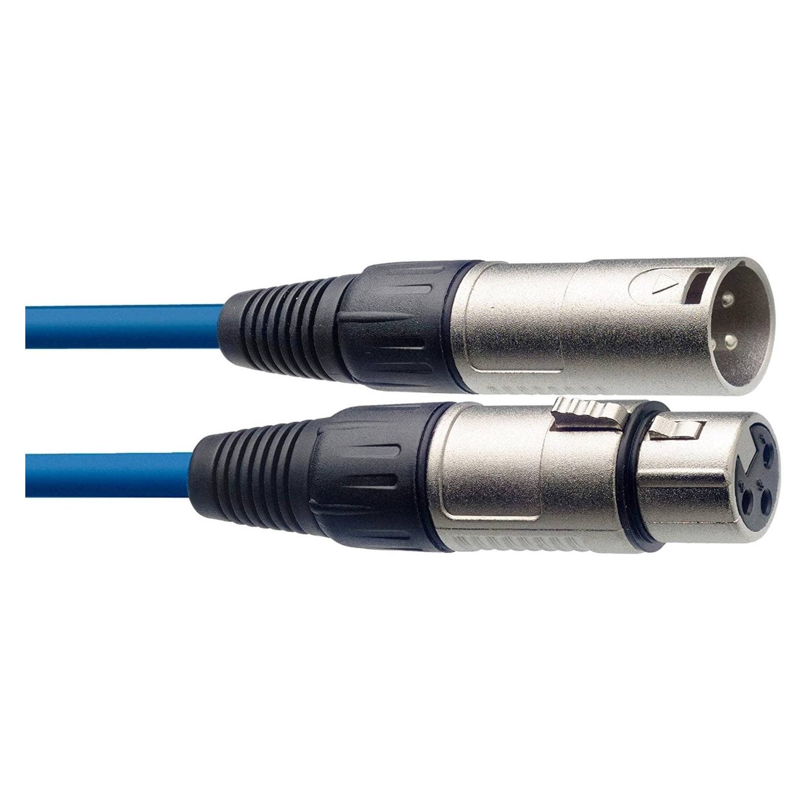 Stagg SMC3 3m XLR Male to Female Cable - Blue 1