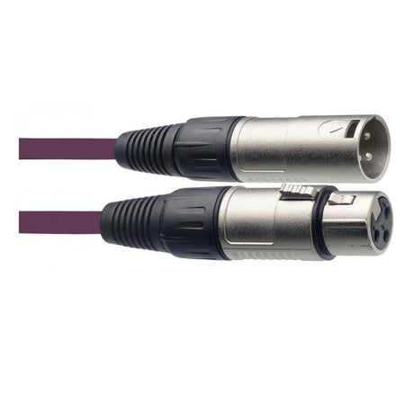 Stagg SMC3-CPP - 3m XLR Male to Female Cable Purple 2