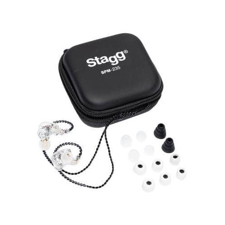 Stagg Transparent Dual-Driver In-Ear Monitors - 1.2m SPM-235 TR 2