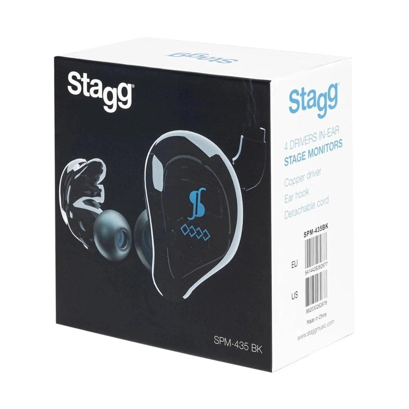 Stagg SIA-ST & SPM-435 Wired In-Ear Monitoring System - Black 10
