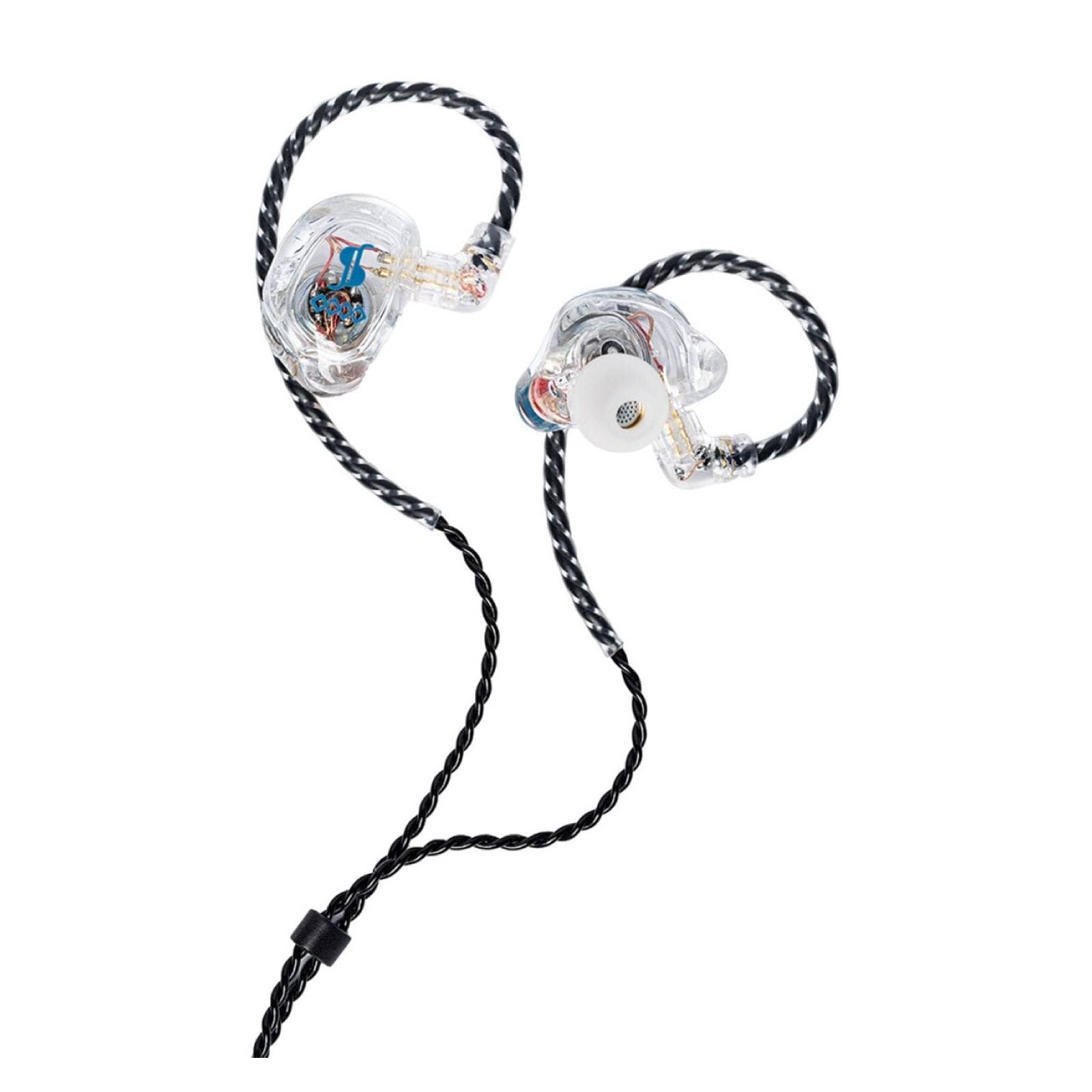 Stagg SPM-435 4 Driver Sound-Isolating In-Ear Monitors, Transparent 1