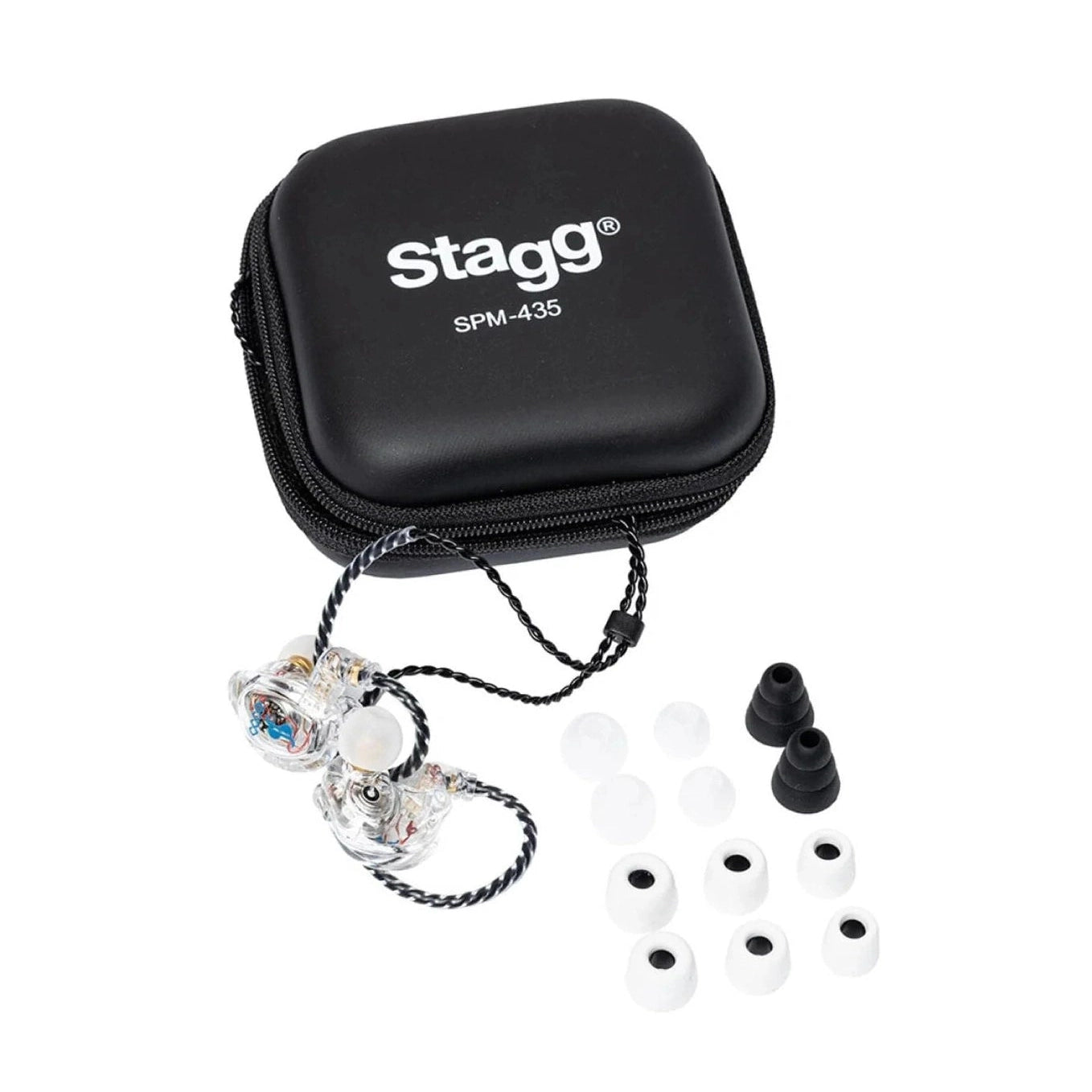 Stagg SIA-ST & SPM-435 Wired In-Ear Monitoring System - Transparent 6