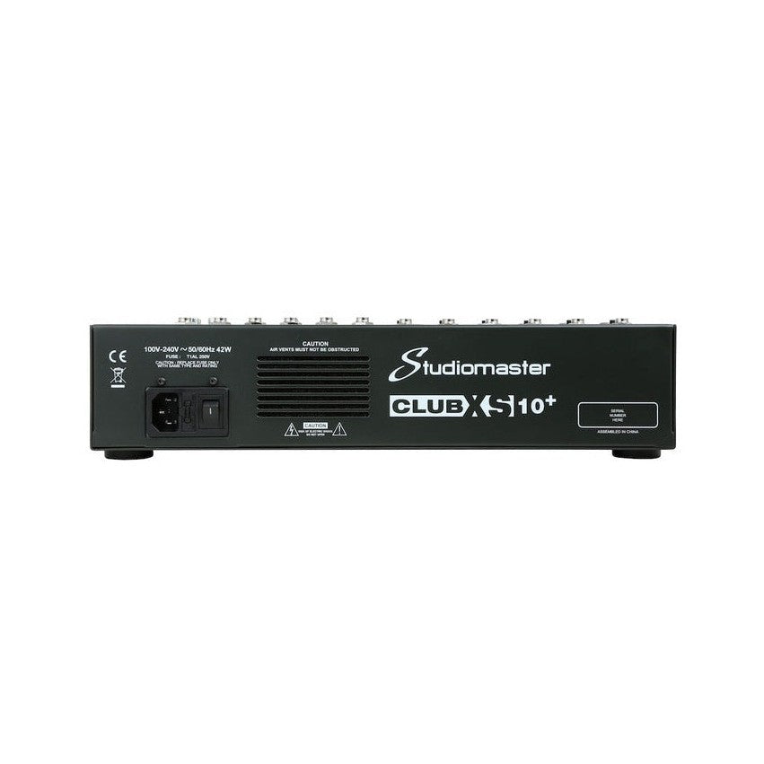 Studiomaster CLUB XS10+ 10-Channel Mixing Desk with Bluetooth, USB/SD & DSP Effects 4