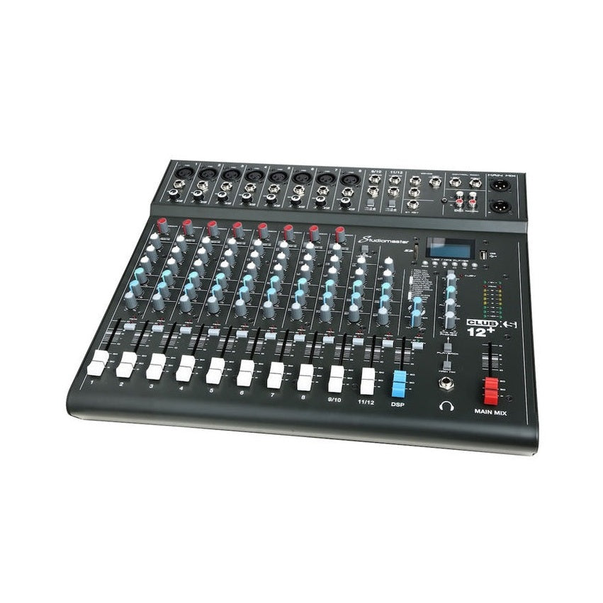 Studiomaster CLUB XS12+ 12-Channel Mixing Desk with Bluetooth, USB/SD & DSP Effects 3