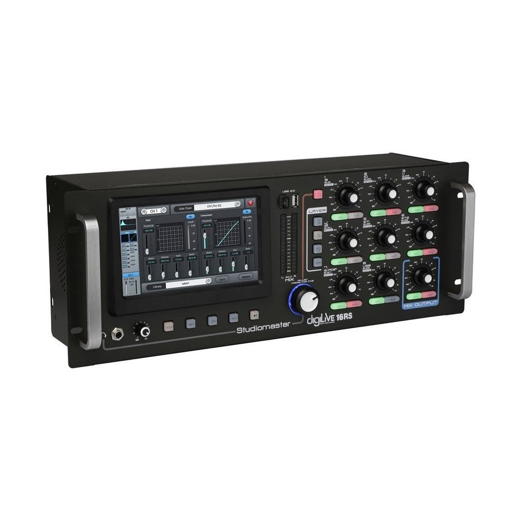 Studiomaster DigiLive 16RS 16-Input Digital WiFi Rack Mixer With Advanced DSP 2
