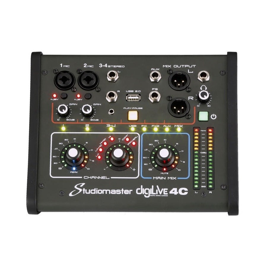 Studiomaster DigiLive 4C 4-Input Digital WiFi Mixer With DSP 1