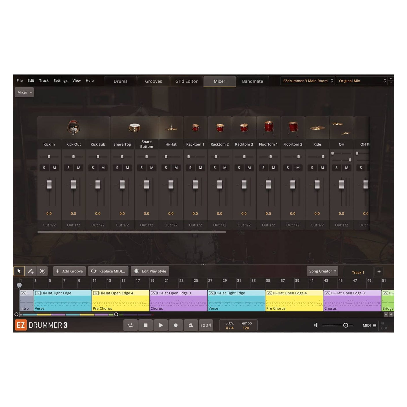 Toontrack EZDrummer 3 (Download) Mixer