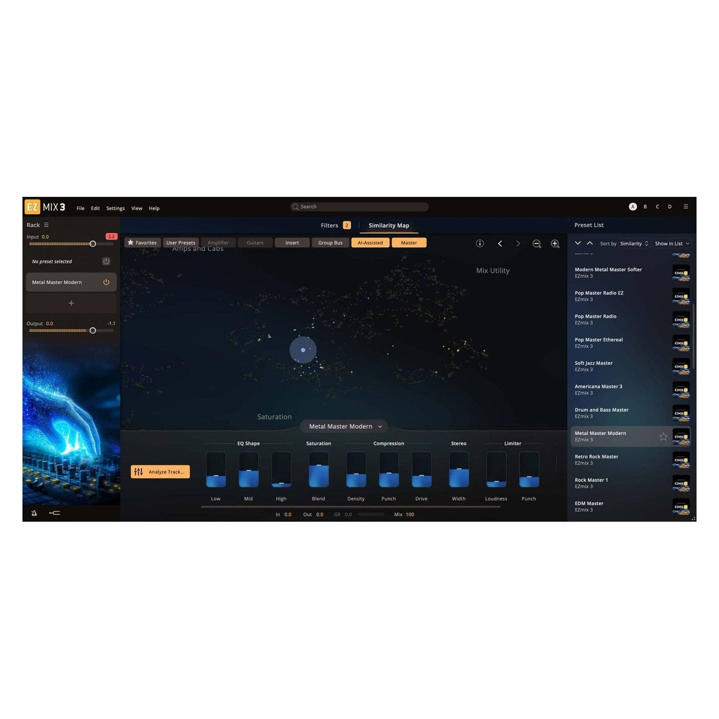 Toontrack EZmix 3 Similarity Map