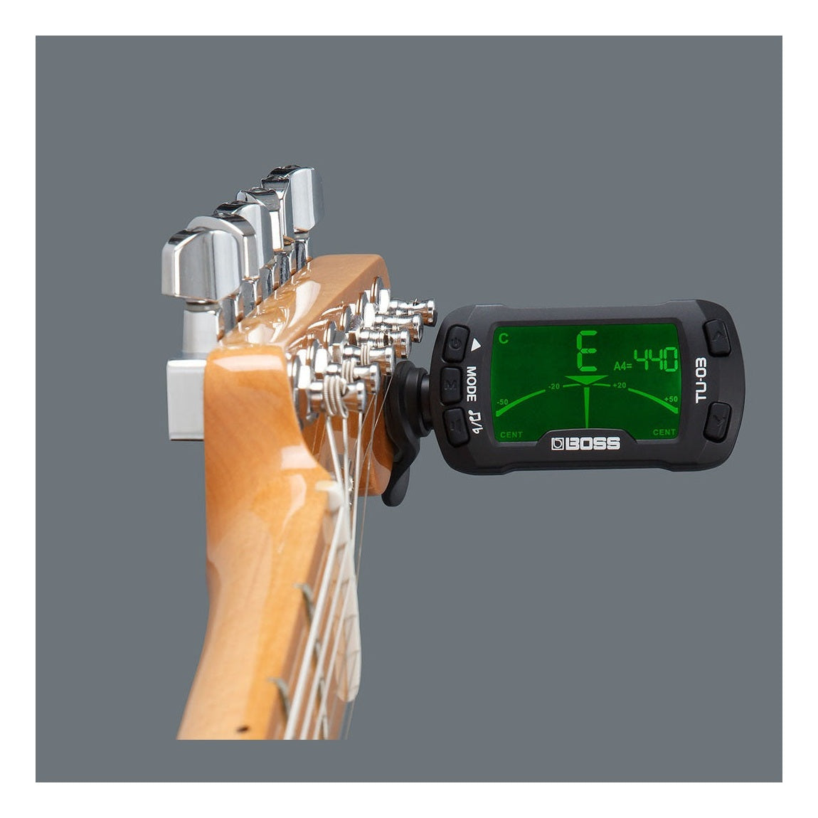 BOSS TU-03 Clip-On Guitar Tuner & Metronome 4