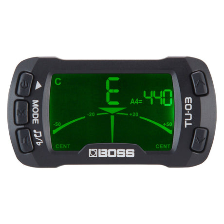 BOSS TU-03 Clip-On Guitar Tuner & Metronome 1