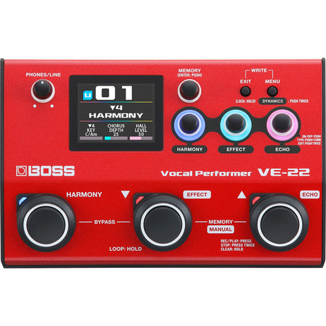 BOSS VE-22 Vocal Performer Multi-Effects Processor 1